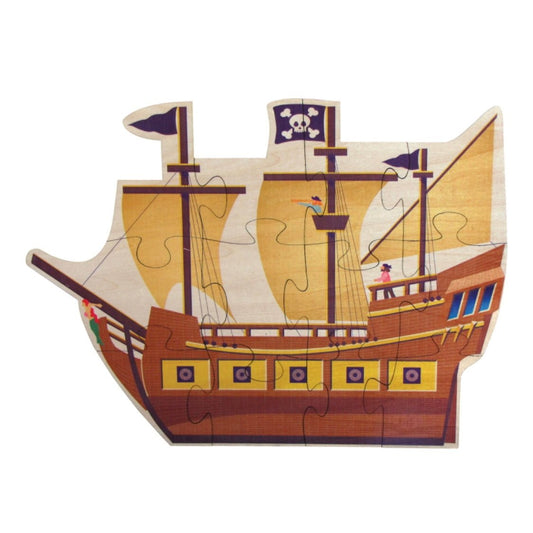 maple landmark wooden pirate ship puzzle