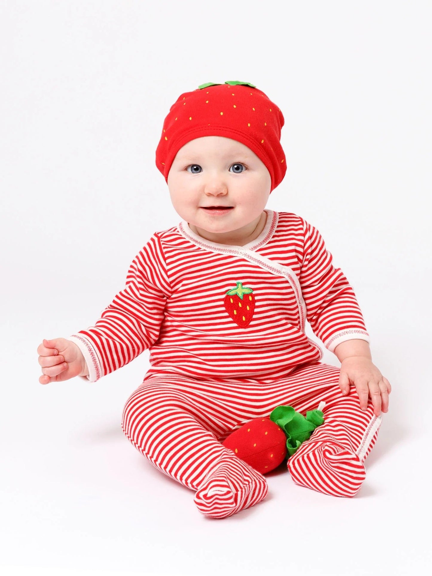 under the nile fair trade organic strawberry  baby toy