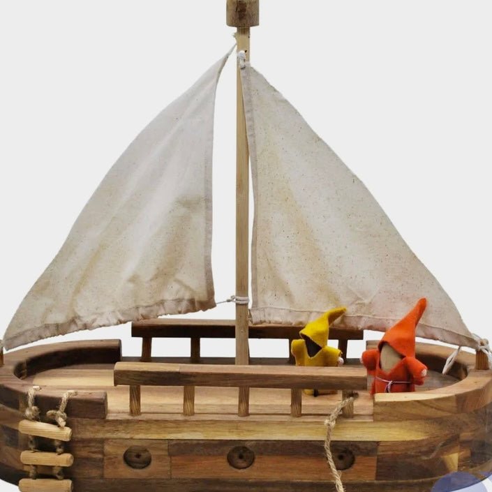 waldorf toy eco-friendly wooden ship
