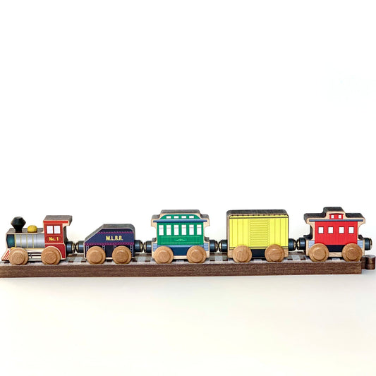 Classic Wooden Train Car Set