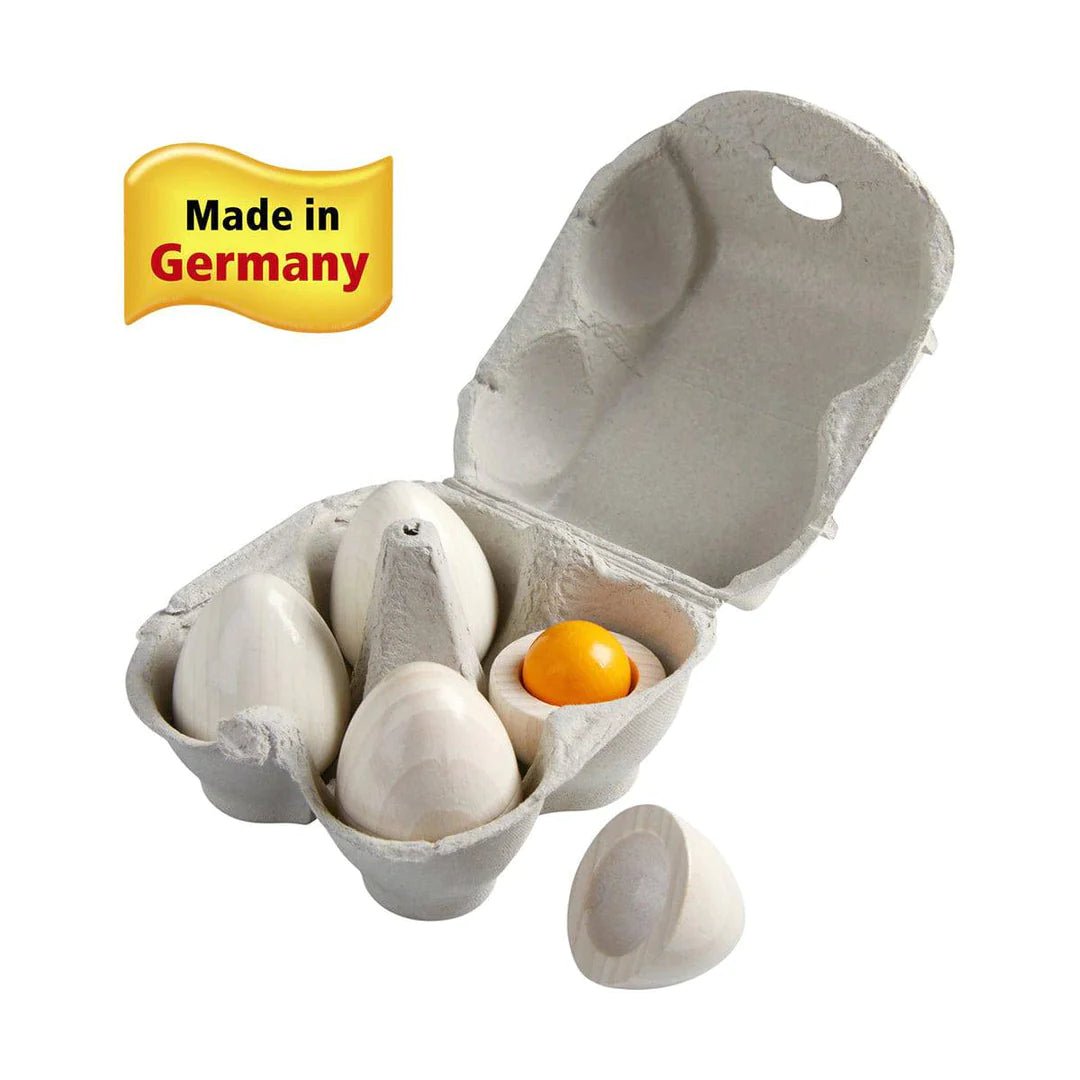 Haba Wooden Eggs with Removable Yolk Play Food