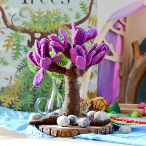 Felt Loop Tree Waldorf Felt Seasonal Spring Tree – Tree Hollow Toys