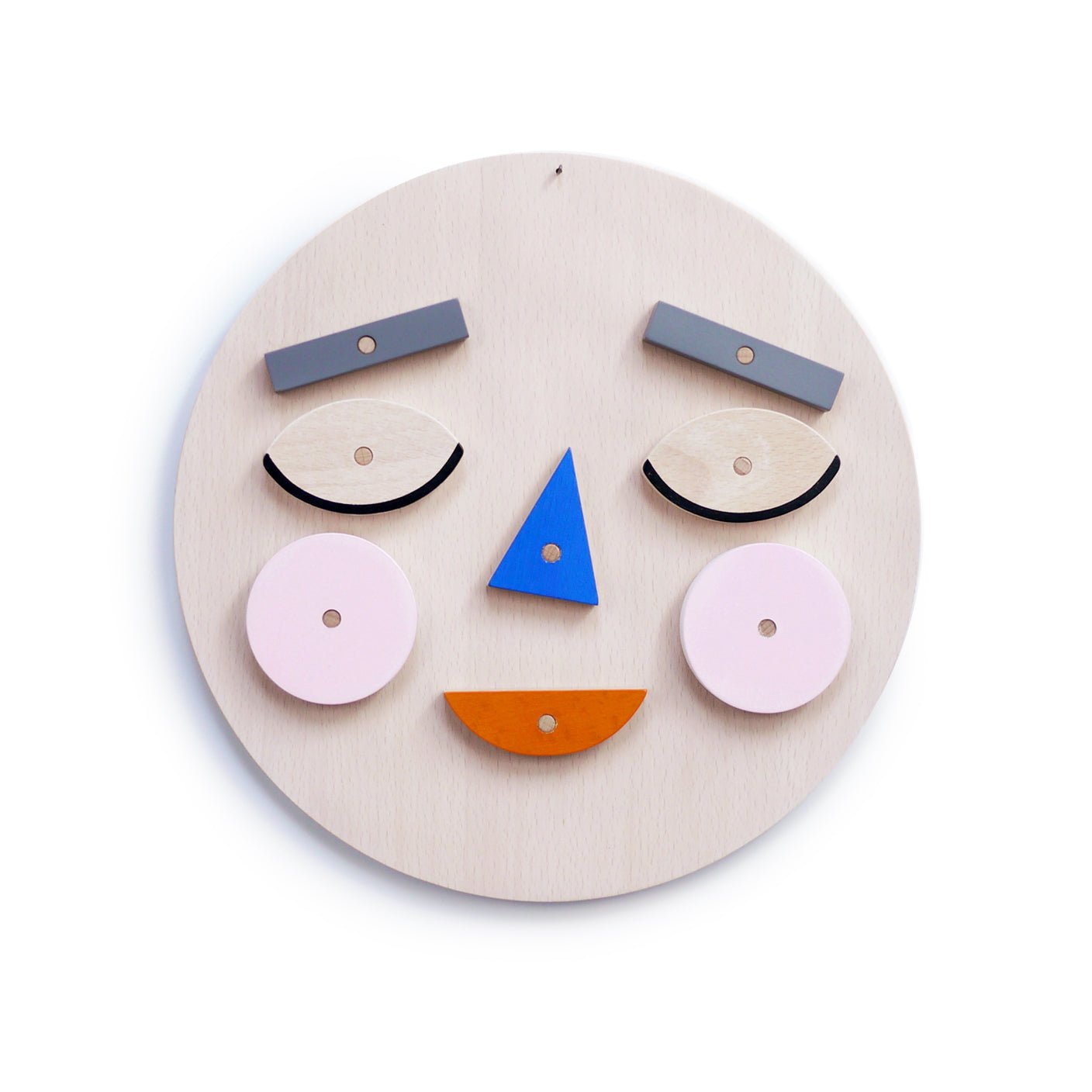 wooden developmental feelings toy set