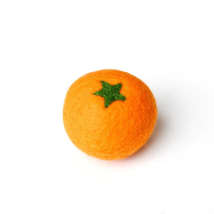 eco-friendly natural toys play food orange