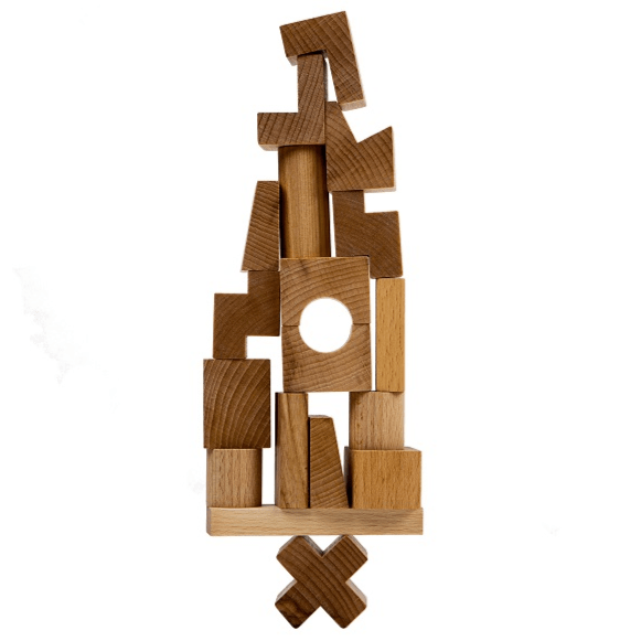 wooden story heirloom blocks tower