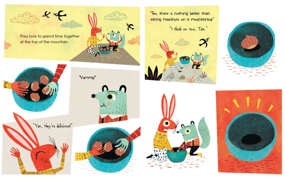 the last hazelnut childrens book illustrations
